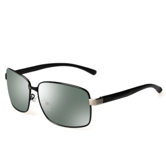 Polaroid Sunglasses Men Driving Polarized Sun Glasses Men's Diver Outdoor Sports Eyeglasses H8031-03 (Black-Green)