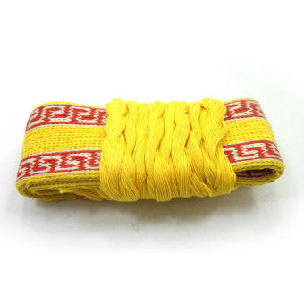 FLY Kung Fu Belt/Martial Arts Belt/Tai Chi Belt/Cotton Thread/Tai Chiclothing Belt/Chinese Traditional/Chi Kung (Yellow) - intl