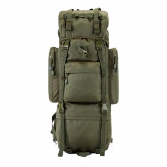 Nylon 65L Waterproof Outdoor Military Rucksacks Tactical Backpack Sports Camping Hiking Trekking Fishing Hunting Bag (Army Green) - intl