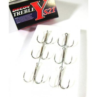 Decoy Y-S21 Treble Hook Standard High Performance Treble Hooks Size 3 (9617) 4989540809617