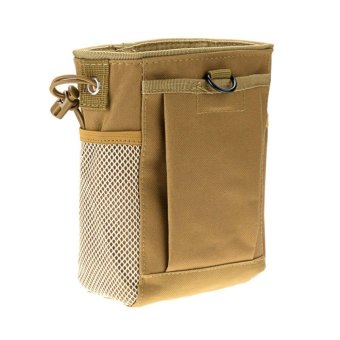 Tactical gear bundles Molle Drawstring Magazine Dump Pouch Military Adjustable Belt Utility Hip Holster Bag Outdoor Pouch (Muddy) - intl