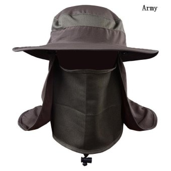 BUYINCOINS Wide Brim Hat Camping Fishing Outdoor Sport Sun UV 360° Protection Cap Unisex - intl