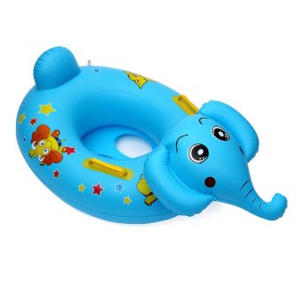 Swimming Ring Infant Baby Safety Swimming Float Ring Cute Elephant Blue - intl