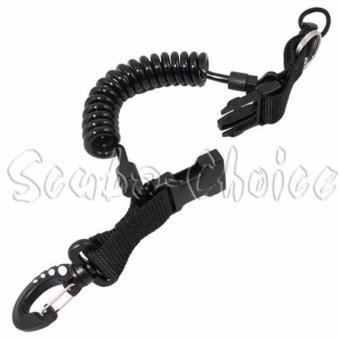 Scuba Choice SHARK COIL LANYARD WITH 1 SNAP AND QUICK RELEASE BUCKLES - intl
