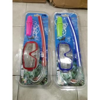 Paket Kacamata Renang + Selang Selam Snorkeling Diving Set Lengkap 003