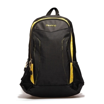 361 Of The 2015 Mens Casual Shoulder Bag Backpack Summer New 361Sports Outdoor Travel Bag Backpack (Black/Yellow) - intl