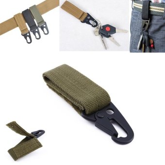 Molle nylon belt clip webbing backpack strap backpack Quickdraw Carabiner camp tactical travel bag kit gear hike survive clasp outdoor military bushcraft - intl