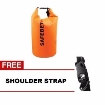 Safebet Waterproof Dry Bag 5 L - Orange + Gratis Shoulder Strap