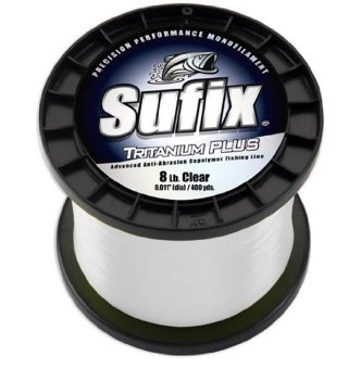 Sufix Tritanium Plus 1-Pound Spool Size Fishing Line (Clear, 10-Pound) - intl