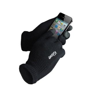 Blz iGlove Touch Gloves for Smartphones & Tablet - Hitam