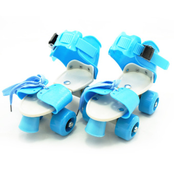 TSH Sepatu Roda 4 Anak / Dry Skate Sepasang + Tas - Biru