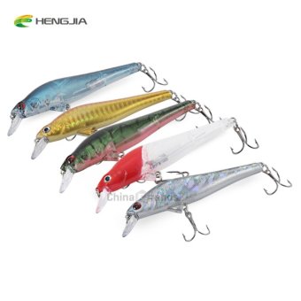 HENGJIA 5pcs 5 Colors Fishing Crankbait Lure Bait Tackle Hook - intl