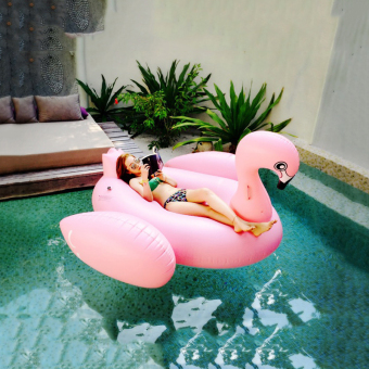 Adult Floaties Flamingo Inflatable Swimming Seat Water Seat Lifebuoy Pelampung Renang