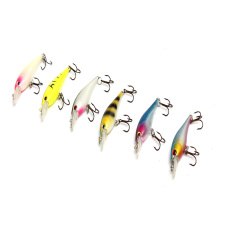 Salju Baru 8 Buah Pensil Plastik Umpan Bass Putaran Umpan Crankbait Source · Keras Umpan Buatan
