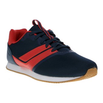 League Aaron Sepatu Sneakers - Midnight Navy-Chinese Red-White  