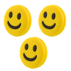 OEM Hot New Lovely 3pcs Smile Smiling Face Vibration Dampener Absorber for Tennis