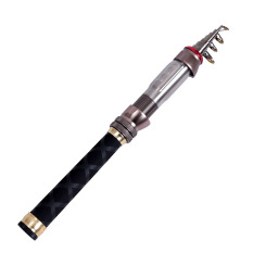 PAlight Serat Karbon Ultra Ringan Batang Teleskopik Fishing Rod (1.3 m)