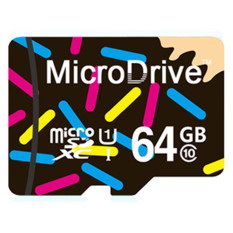 64GB Calss10 Micro memory card with Adaptor(Black) - Intl