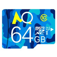64GB Calss10 Micro memory card with Adaptor(Blue) - Intl