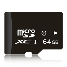 64GB Class 10 Micro memory SD Card with Adaptor (Black)