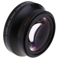 67mm Digital High Definition 0.43×SuPer Wide Angle Lens With Macro Japan Optics for Canon Rebel T5i T4i T3i 18-135mm 17-85mm and Nikon 18-105 70-300VR (Intl)