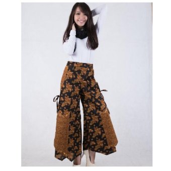 168 Collection Celana Agni Kulot Batik Pant-Coklat  
