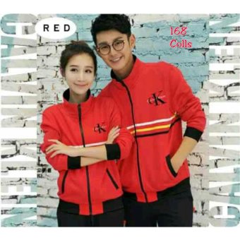 168 Collection Couple Jaket Ck-Merah  