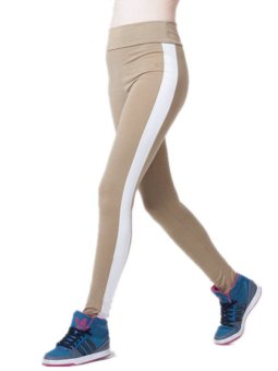 2015 Ladies Leggins Sides Patchwork Gym women Sports Pants Joggers Plus Size Fitness Legging Casual Leggings S-XL Color 7  