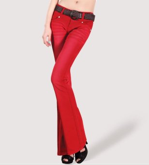 tight flare trousers