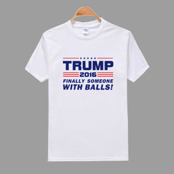2016 Hot Explosion Models Trump Mens t-Shirt(White) - intl  