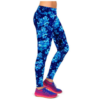 2016 New Arrival 12 Colors Women High Waist Fitness Sports Yoga Pants Floral Printed Elastic Stretch Running Gym Leggings Style 14 - intl  