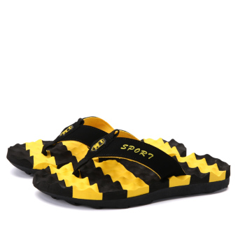 2016 Summer Breathable slippers Non-slip Zoris (Yellow) - Intl  