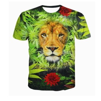 2016 Summer New Men's 3D Printing Short-sleeved T-Shirt  