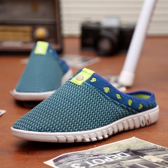 2017 Casual men's daily cool air-breathing flat with large size hollow new slippers - intl  