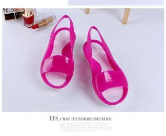 2017 Fashion Summer Women's Sandals Casual Breathable Shoes Woman Comfortable Wedges Sandals(rose) - intl  