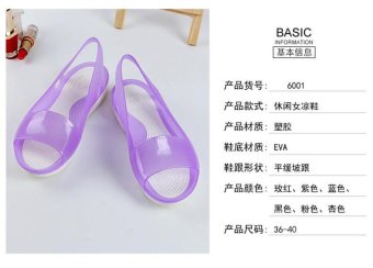 2017 Fashion Summer Women's Sandals Casual Breathable Shoes Woman Comfortable Wedges Sandals(purple) - intl  