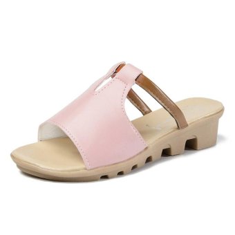 2017 Fashion Summer Women's Sandals Casual Mesh Breathable Shoes Woman Comfortable Wedges Sandals Lace Platform Sandalias(pink) - intl  