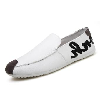 2017 High quality fashion loafers men's new soft ultralight slip-on (white) - intl  