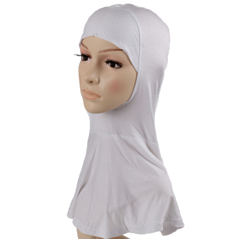 2017 Muslim Scarf Muslim Women's Neck Cover Islamic Underscarf Ninja Inner Hijab Cap Plain Hat Cap Scarf Bonnet - intl  