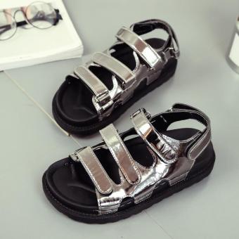 2017 Summer Women Sandals Casual Ladies Platform Sandals (silver) - intl  