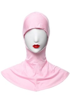 3pcs lot Muslim Under Scarf Inner Cap Hat Hijab Neck Cover Headwear (Pink Purple Yellow)  