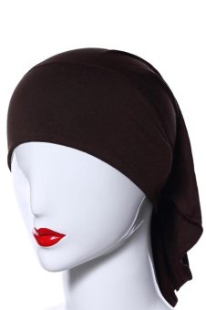 3pcs/lot Muslim Under Scarf inner-cap Hat Hijab ( Coffee/Cornflower Blue/Grey)  