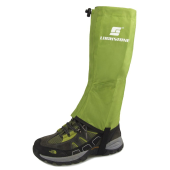 A Pair of Unisex Ultra-light Waterproof Breathable Outdoor Skiing Hiking Climbing Hunting Snow Legging Gaiters Leg Boot Covers - Size L (Green) - intl  