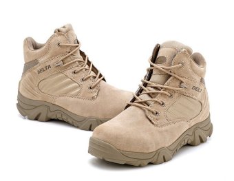 AFS Men's Desert Military Combat Boot Waterproof Ankle boots - khaki  