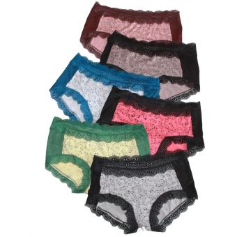 Aily Celana Dalam Wanita Katun set 6pcs - 562 Multicolor  