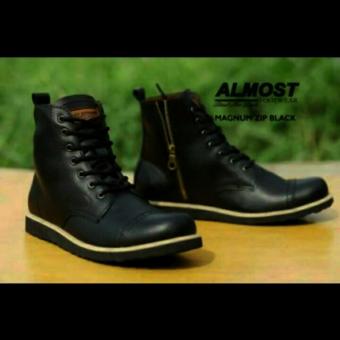 ALMOST FOOTWEAR MAGNUM ZIPPER - BLACK  