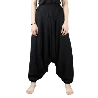 Andux Women Harem Genie Aladdin Casual Gypsy Dance Yoga Pants Trousers Baggy Pants SS-DDK-01 black - intl  