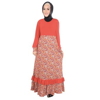 ANDZYA - baju muslim wanita - 20596 – orange  