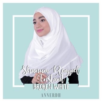 Annerdh Hijab Instant Shanum Rempel [ Broken White ]  
