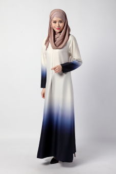 "''""''''ANNEYEP Women''''s Long Sleeve Color Washlight Chiffon Muslim Long Dress (Apricot)''''""''"' - intl  
